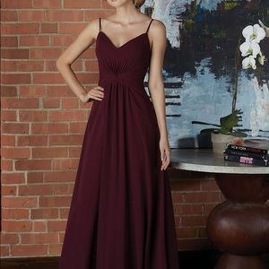 Classic V-Neck Chiffon Bridesmaid Dress